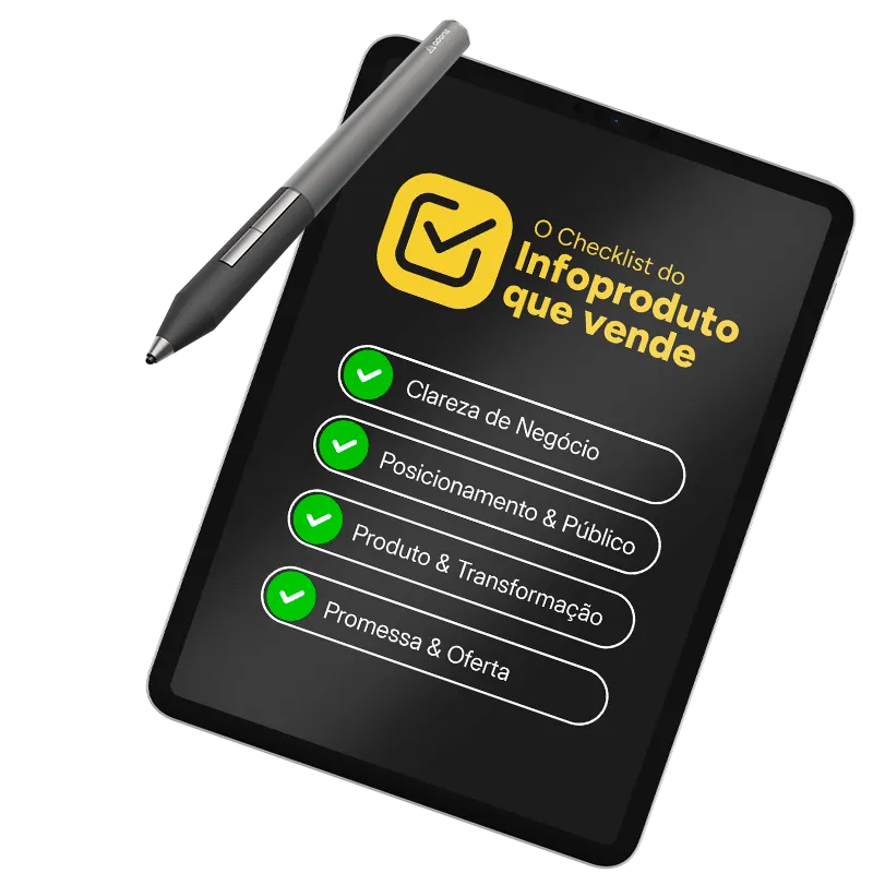 Checklist do Infoproduto que Vende - Mockup